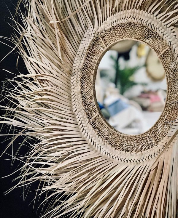 miroir feuilles de palme